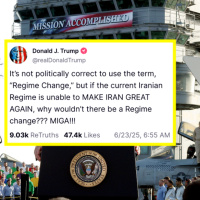 George Dubya Trump Seeks Regime Change In Iran