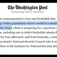 Israel Suddenly Has A Problem With Attacks On Population Centers