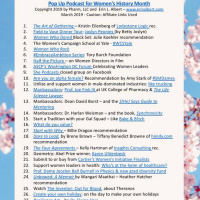 March 31, we go out like a lion on the pop up podcast celebrating #womenshistorymonth!