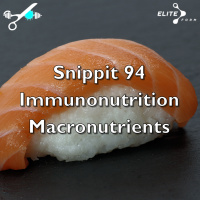 Snippit 94 ► Immunonutrition  Exercise - Macronutrients