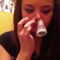 Warn your kids about The Condom Snorting Challenge!