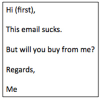 Why your new business sales emails really kinda suck
