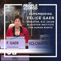 Honoring Felice Gaer: A Lifelong Champion for Human Rights