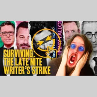 SURVIVING: The Late Nite Writers Strike - POD AWFUL PODCAST LF16
