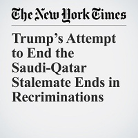 Trumps Attempt to End the Saudi-Qatar Stalemate Ends in Recriminations Audiobook by Declan Walsh