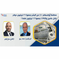 !منظمة أوكسفام: 1% من البشر جمعوا 26 تريليون دولار خلال عامين والـ99% جمعوا 16 تريليون فقط