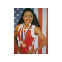 2.28.17 Guests Olympic Gold Medalist Al Joyner and daughter Mary Ruth Joyner