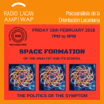 Radiolacan.com | Iclo-nls Espacio De Formación Del Analista Y Su Escuela: Seminario La Política Del Síntoma