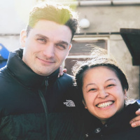 ‘Når ildsjæle mødes: Anh Lê og David Andersen.