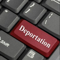 A deportation flight left for Georgia last night