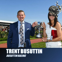 Trent Busuttin, co-trainer at Cranbourne-based Busuttin Racing with Natalie Young