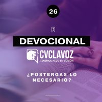 26: ¿Postergas lo necesario?