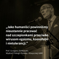 Humanistyka przeciwko wirusom - prof. Grzegorz Ziółkowski