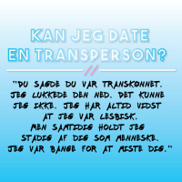 Kan jeg date en transperson? (Den tidlige transition)