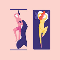 Theres a stigma attached to it - Sleeping in a separate bed to your partner