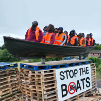 Should this migrant boat bonfire go ahead?
