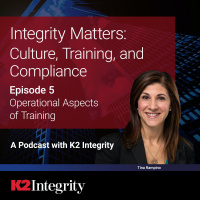 Integrity Matters: Culture, Training and Compliance - Part 5: Operational Aspects of Training
