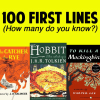 100 First Lines From Great Books (From The Last 100 Years)