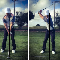 Strike the ball even with your Spine