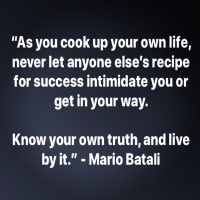 Life is not a recipe!