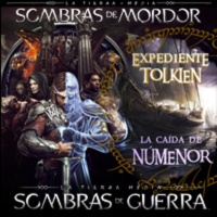 LODE 8x10 –Archivo Ligero– La TIERRA MEDIA: Sombras de Mordor y Sombras de Guerra, La Caída de NÚMENOR (Exp.Tokien)