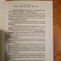 An opening word 