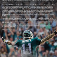 Wentz gone...Now what?