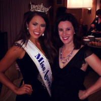 Miss America 2018 Cara Mund and Brown Prof. Hilary Levey Friedman