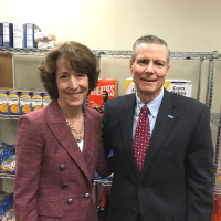 Kim Keck  Bob DiMuccio  Michael Cunningham - CCRI food pantry