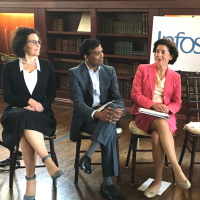 Ravi Kumar of Infosys  Roseanne Somerson of RISD enter a training partnership
