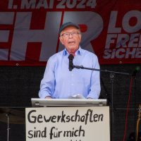  1. Mai 2024 DGB in Sindelfingen / Rede der Paul Schobel Verdi