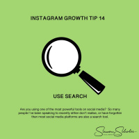 Instagram Growth Tip (14 - Use The Search Bar) - The Social Media Podcast