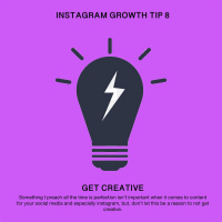 Instagram Growth Tip (8 - Get Creative) - The Social Media Podcast