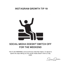 Instagram Growth Tip (19 - Instagram Doesnt Switch Off For The Weekend) - The Social Media Podcast