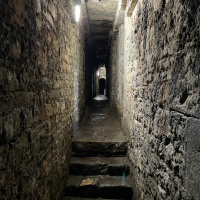 Walking Through Castle Ruins 