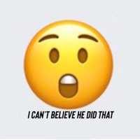 I Can’t Believe He Did That 
