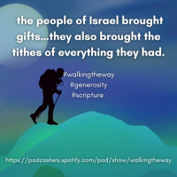 Walking the Way 23rd September 2024 - Generosity response