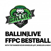 BALLiN|LiVE FFPC BestBall Draft with @FF_Wheeler  @HilowFF