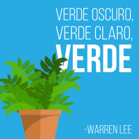 Verde oscuro, verde claro, verde