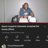 Quavo suspects Saweetie smashed the homie Offset