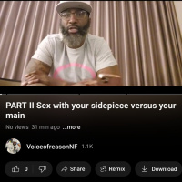 Sex with your sidepiece versus your main