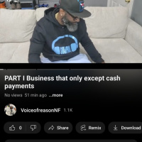 Business only taking cash payments