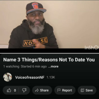 Name Three Things/Reasons To Not Date You
