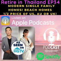 Retire in Thailand EP34: Modern Single Family Homes! Best locations! Close to the BEACH! 1/2 Price of US or UK!