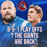 6x32 - 8-5-1 PLAY OFFS? THE GIANTS ARE BACK
