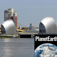 The Thames Barrier, the colour of prehistoric birds