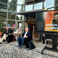 Gonçalo M. Tavares, no FALA, em Alcanena