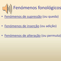Fenómenos Fonéticos e Processos Fonológicos