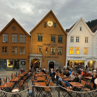 A história da cidade de Bergen, Noruega