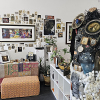 Najee Dorsey guided tour of Beale to Bourbon exhibit with Halima Taha